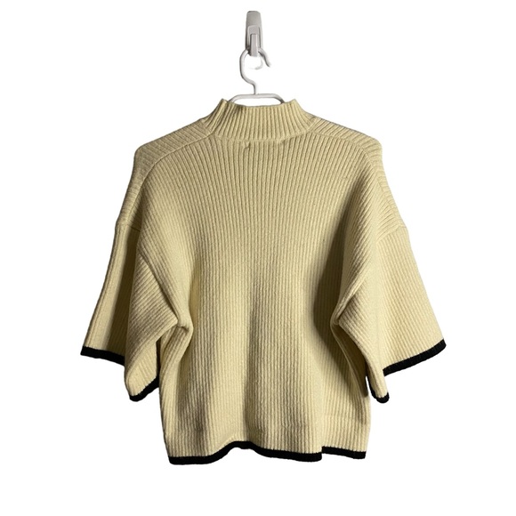 Jon & Anna Women's Cream Mock Neck Bell Sleeve Sweater - Picture 8 of 8